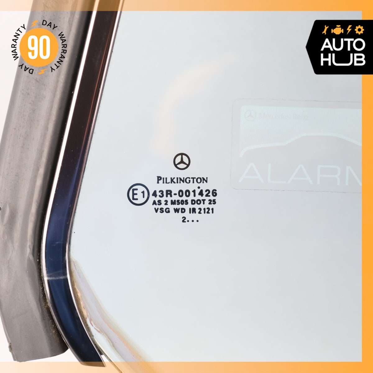 00-06 Mercedes W215 CL55 AMG CL500 Quarter Window Glass Rear Left Side OEM - photo 7