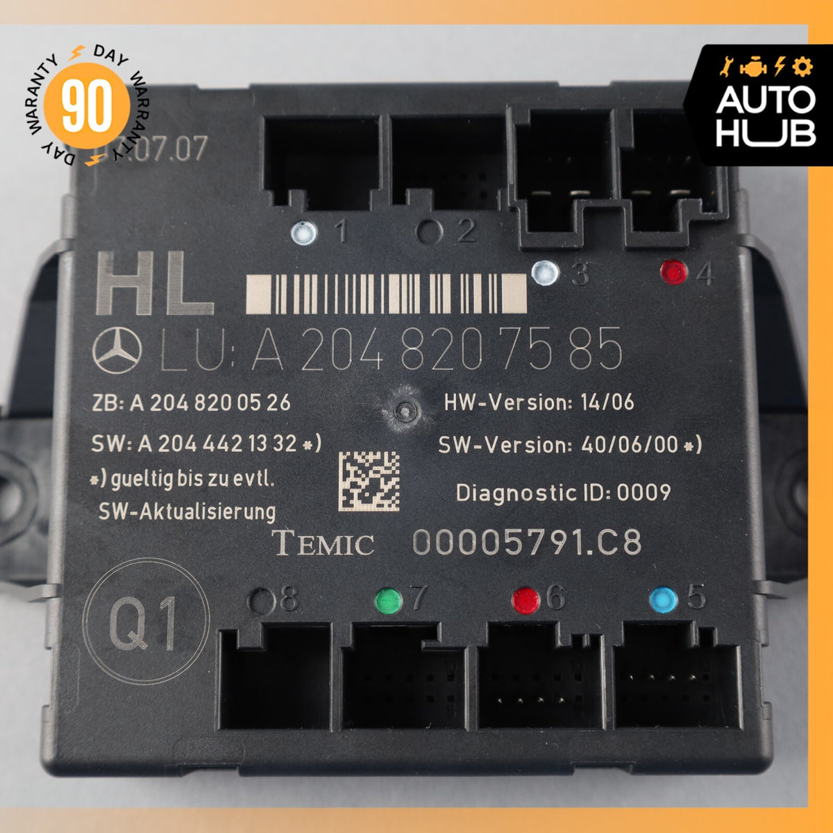 08-18 Mercedes W204 C300 CLS550 GLK350 Rear Left Side Door Control Module OEM - photo 7
