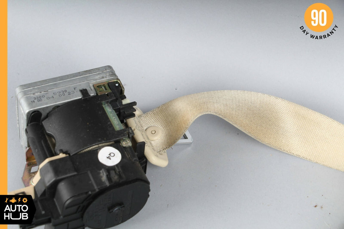 03-06 Mercedes R230 SL500 SL600 Left Driver Seatbelt Seat Belt Retractor Beige - photo 4