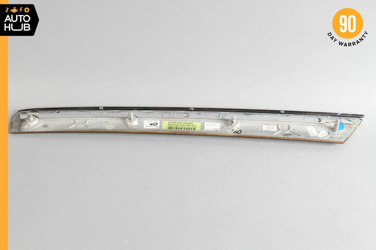 06-12 Mercedes W164 ML550 GL450 Front Right Side Door Panel Bezel Trim Wood OEM - photo 6