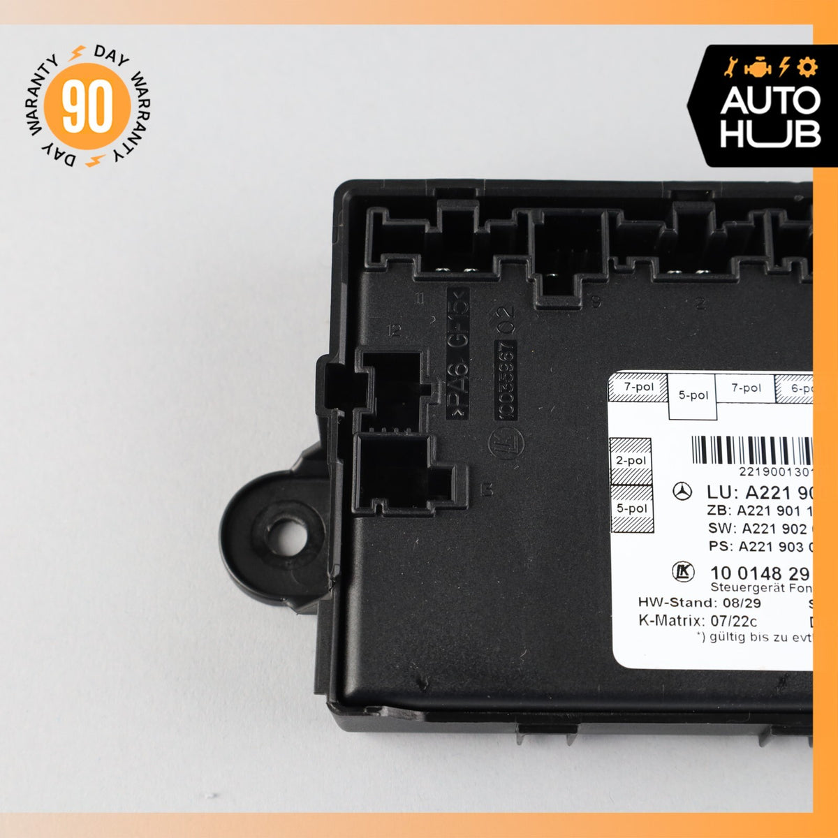 07-13 Mercedes W221 S63 AMG S400 Rear Right or Left Side Door Control Module OEM - photo 6