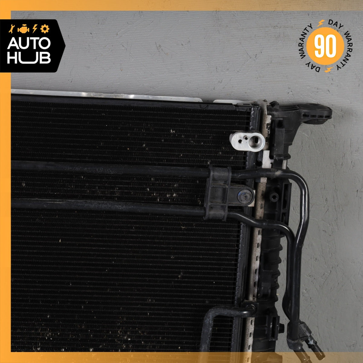 11-12 Audi D4 A8 4.2L Engine Cooling Radiator A/C Condenser Steering Cooler OEM - photo 3