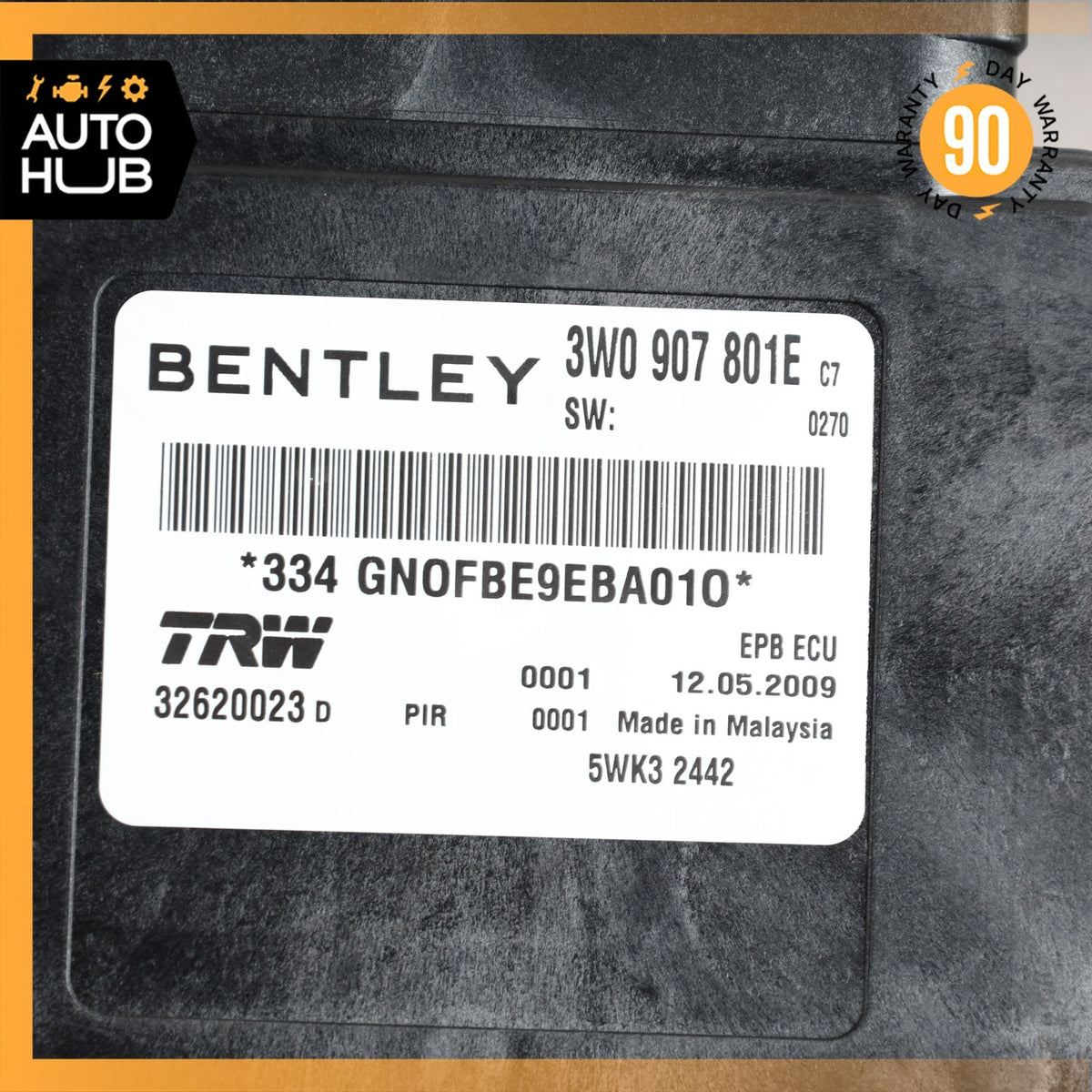Bentley Continental GTC Electronic Parking Brake Control Module OEM - photo 9