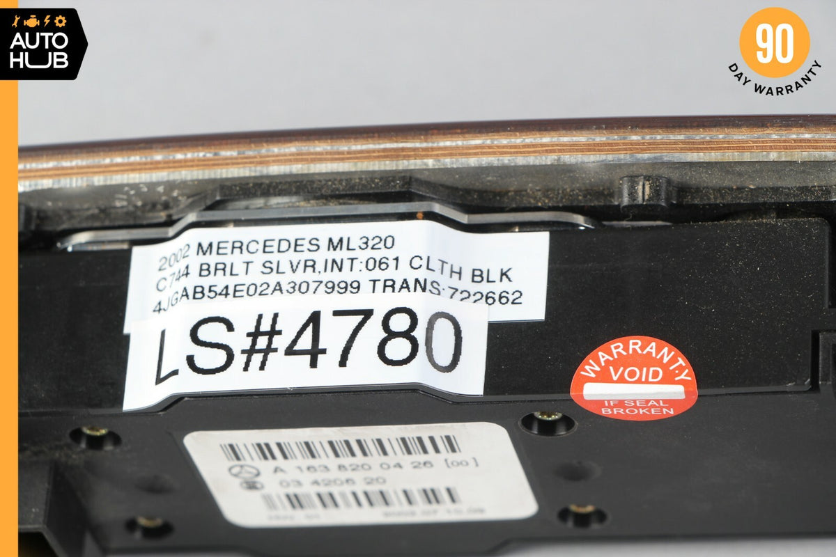 02-05 Mercedes W163 ML320 ML500 Rear AC Heater Climate Control 1638200426 OEM - photo 12