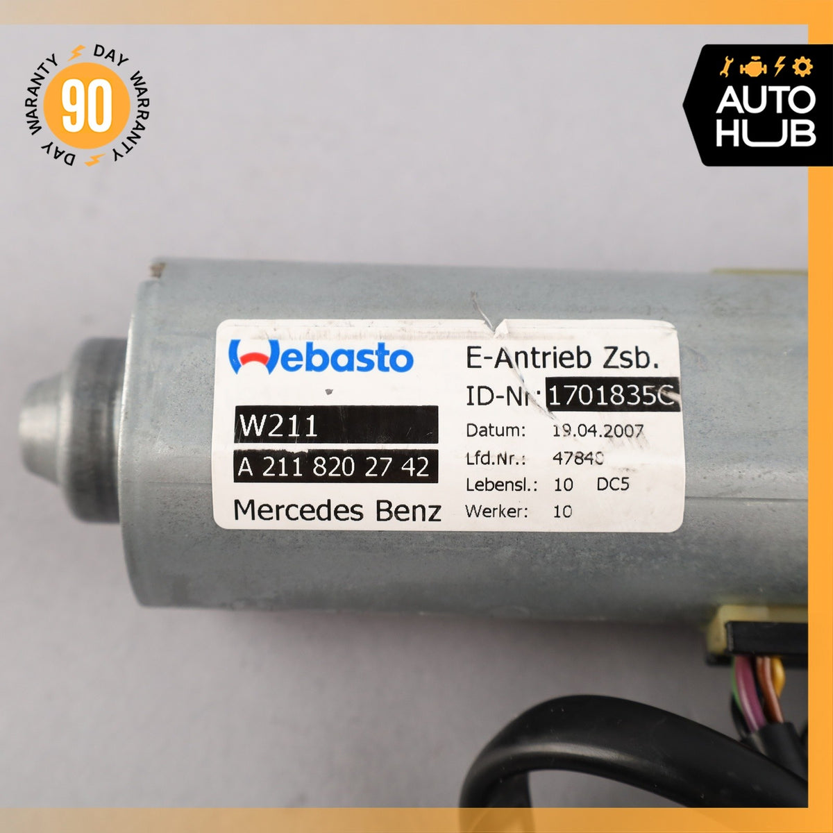 03-13 Mercedes W221 S63 E55 AMG S350 E500 Panorama Sunroof Motor 2118202742 OEM - photo 10