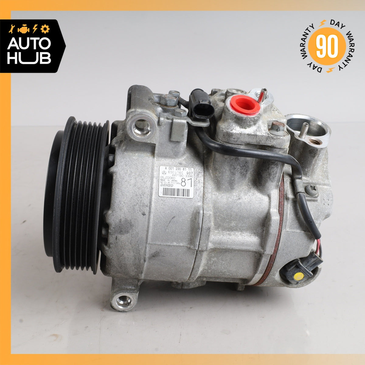 03-09 Mercedes W211 E350 E320 A/C AC Air Condtitioning Compressor 0012308111 OEM - photo 6