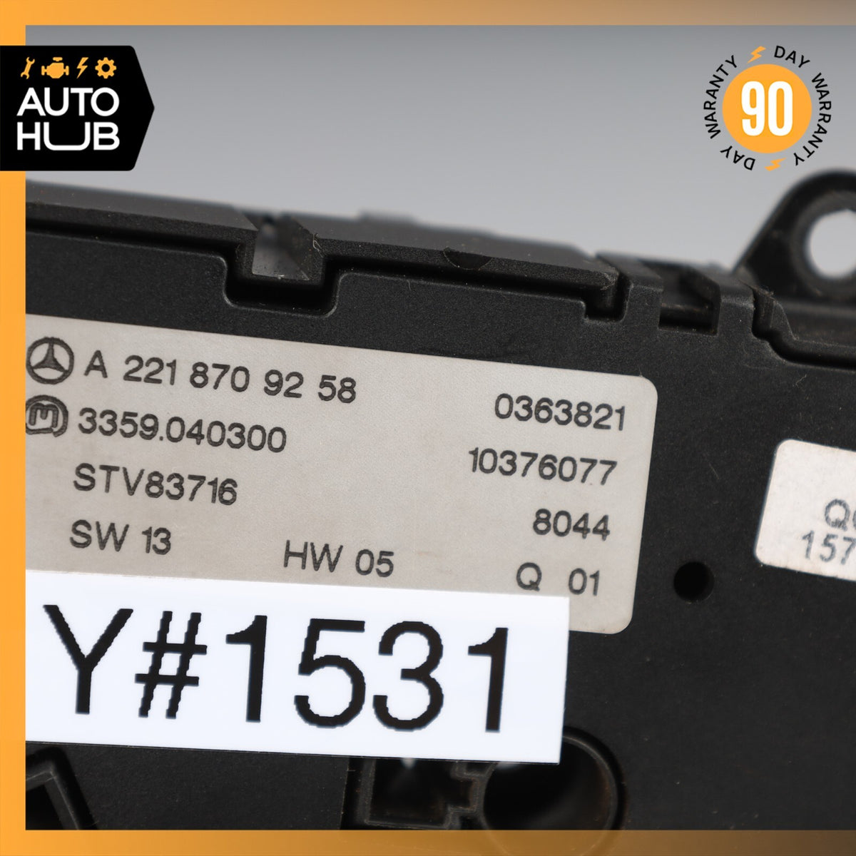 07-14 Mercedes W216 CL550 S550 Front Left Driver Seat Control Memory Switch OEM - photo 10