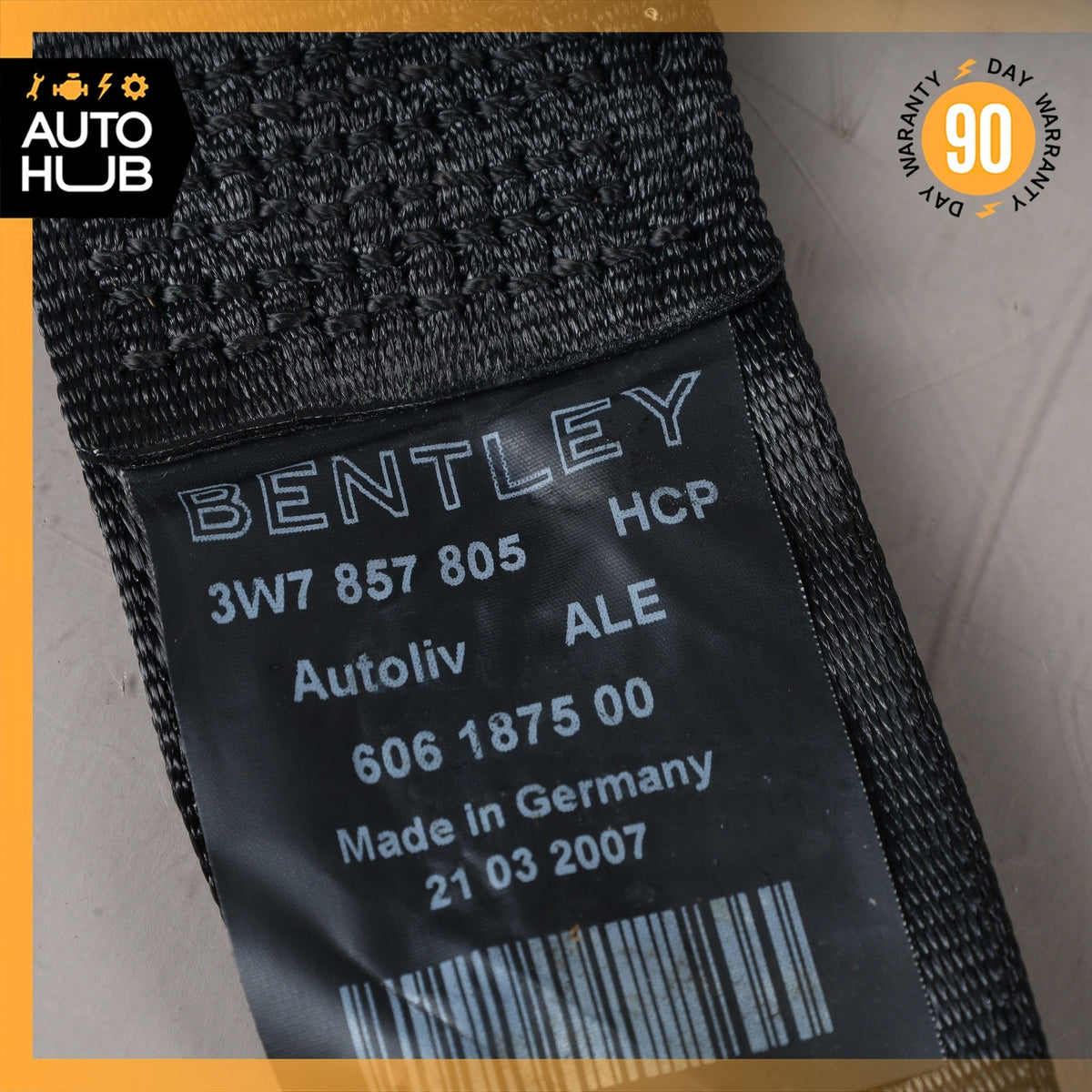 07-11 Bentley Continental GTC GT Rear Right or Left Side Seat Belt OEM 40k - photo 5