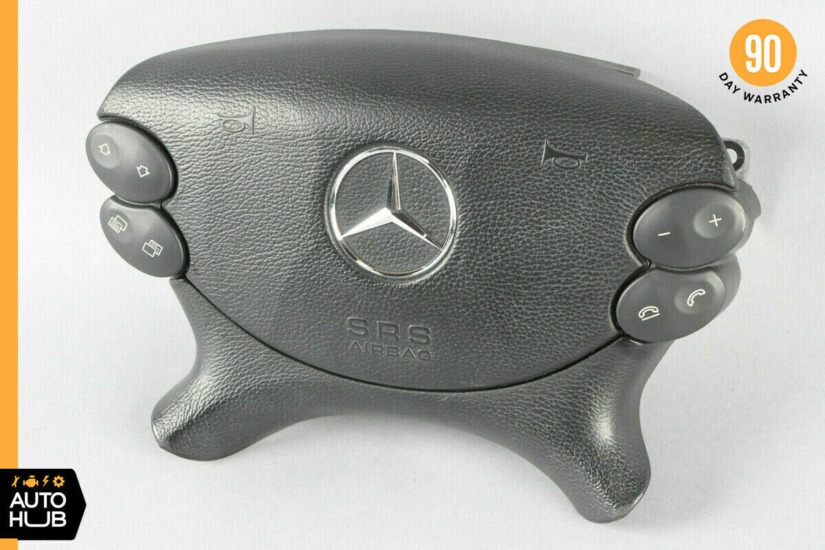 Mercedes W209 CLK500 E350 SL500 Steering Wheel Airbag Air Bag Black OEM - photo 1