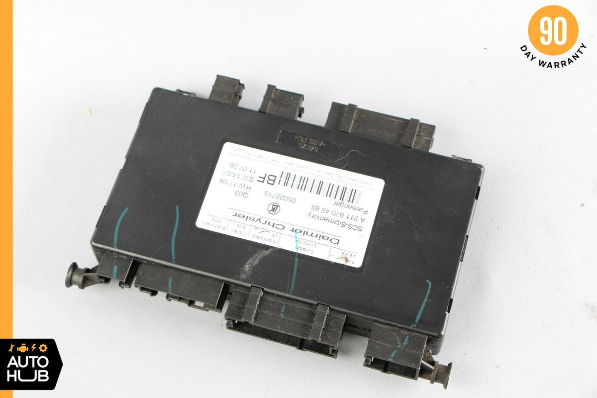 06-09 Mercedes W211 E550 CLS500 Front Right Passenger Seat Control Module OEM - photo 2