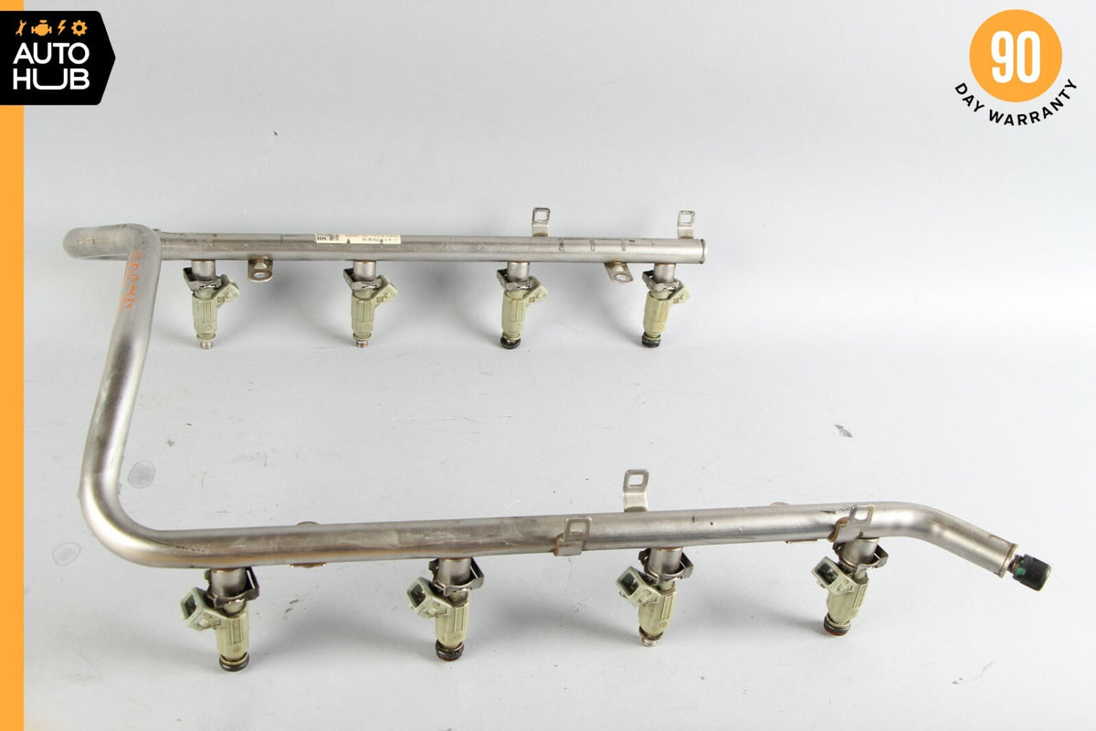 00-06 Mercedes R230 SL500 CLK430 E500 Fuel Injector Rail W/ Injectors 1130700095 - photo 6