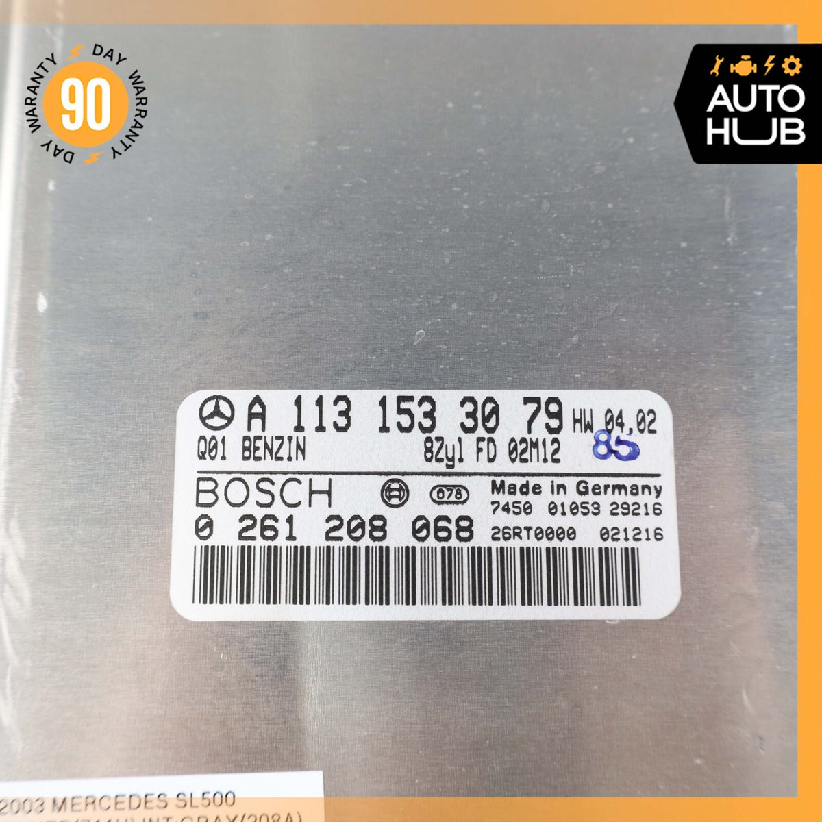 03-06 Mercedes R230 SL500 S430 ECU Engine Control Module Unit 1131533079 OEM - photo 8