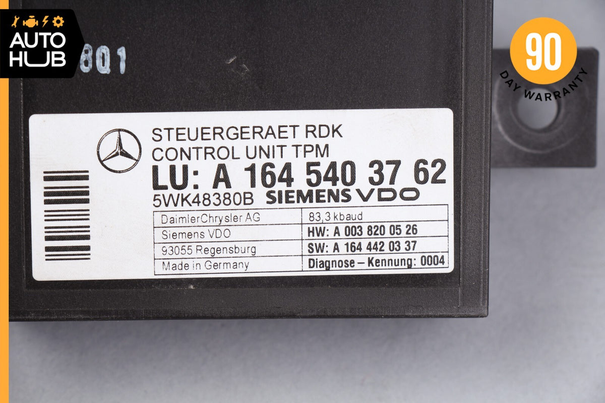 06-13 Mercedes W211 E550 CL550 R350 TPMS Tire Pressure Control 1645403762 OEM - photo 10