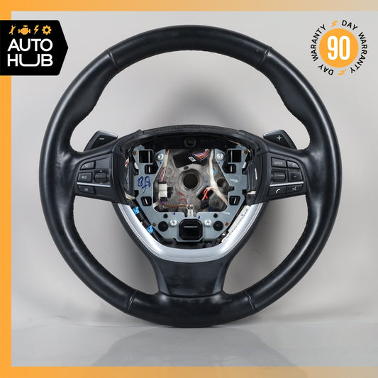 11-14 BMW F10 550i 535i Sport Leather Heated Steering Wheel 32336792424 OEM - photo 1