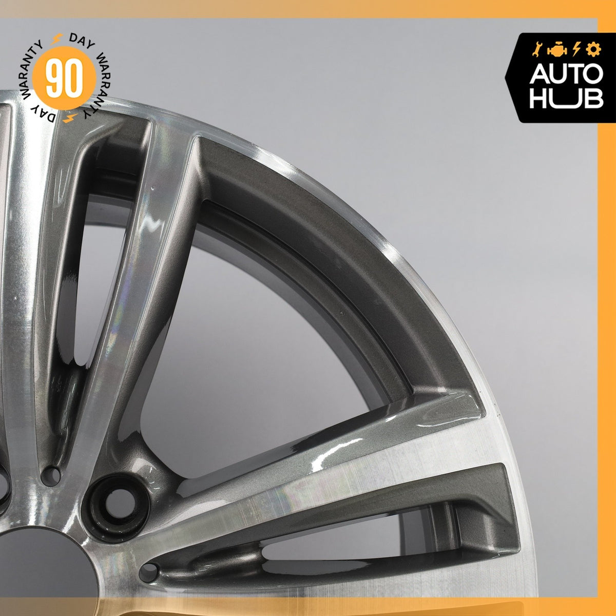 BMW F30 335i 340i 430i 8 x 19 19" Style 442 Front Wheel Rim Polished Gray OEM - photo 4
