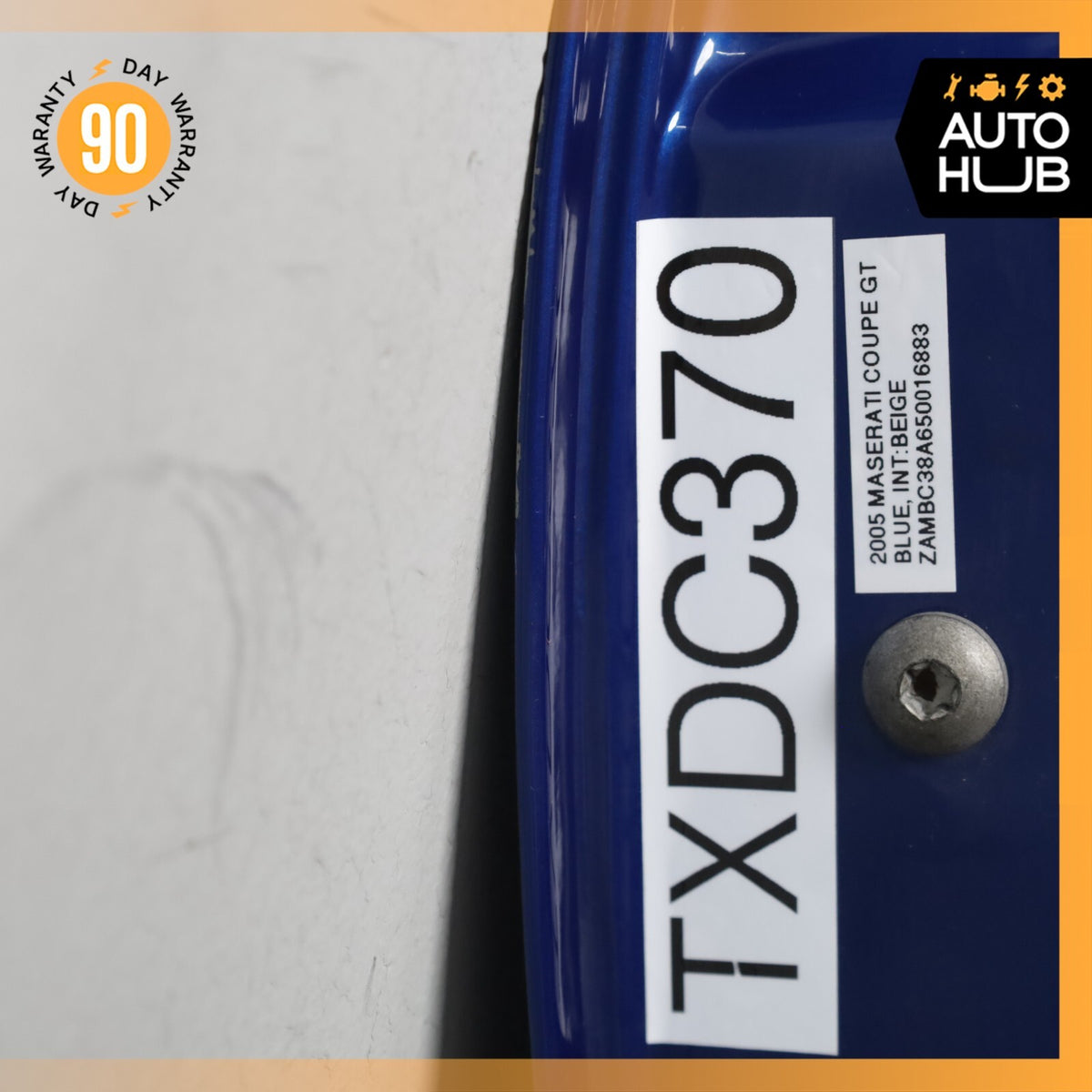 02-07 Maserati M138 Coupe 4200 GT Left Side Door Shell Frame Panel Blue OEM 67k - photo 15