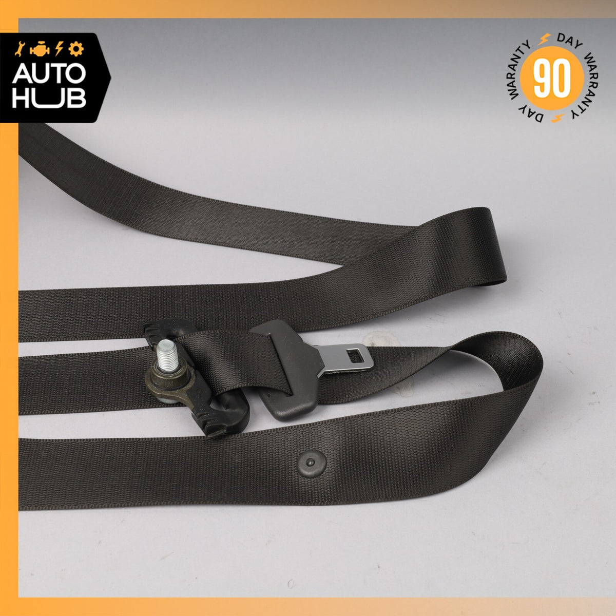 03-06 Mercedes W220 S600 S430 Rear Left Seat Belt Retractor Buckle Black OEM - photo 2