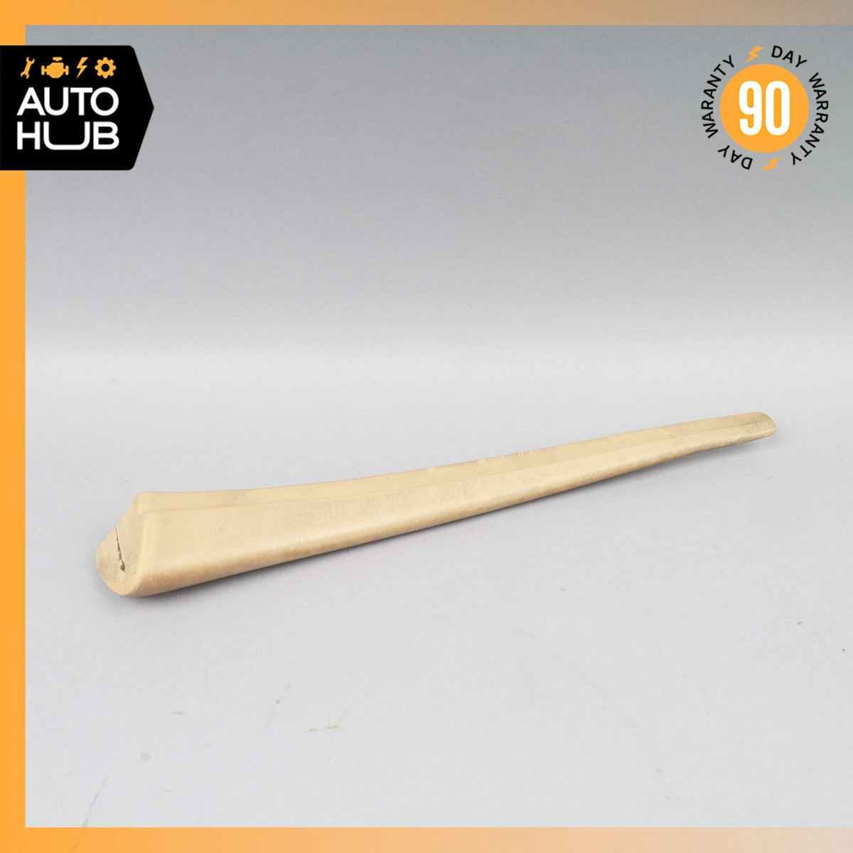 Mercedes W126 420SEL Front Left Door Window Panel Trim Beige OEM - photo 1