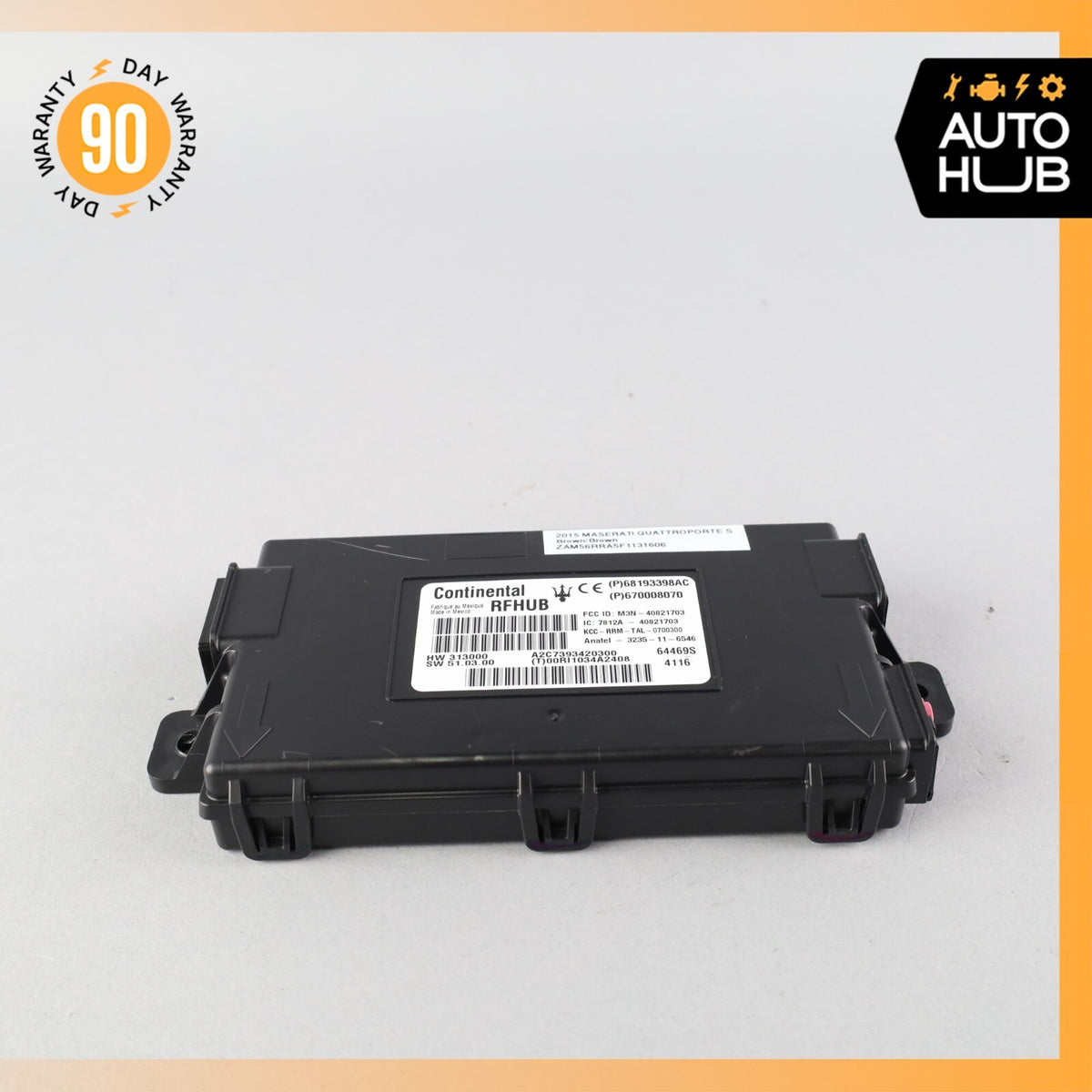 14-17 Maserati Quattroporte M156 S Keyless Entry RF Hub Control Module ECU OEM - photo 3