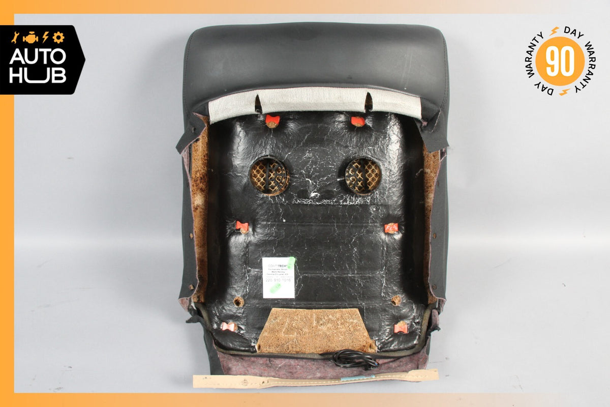 03-06 Mercedes W220 S600 Front Left or Right Top Upper Seat Cushion Black OEM - photo 12