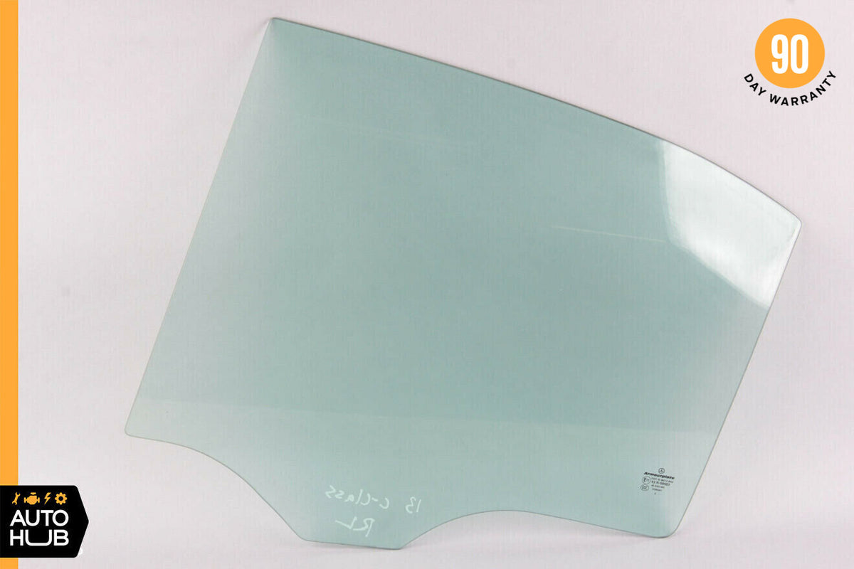 08-14 Mercedes W204 C300 C350 Rear Left Driver Side Door Window Glass OEM - photo 1