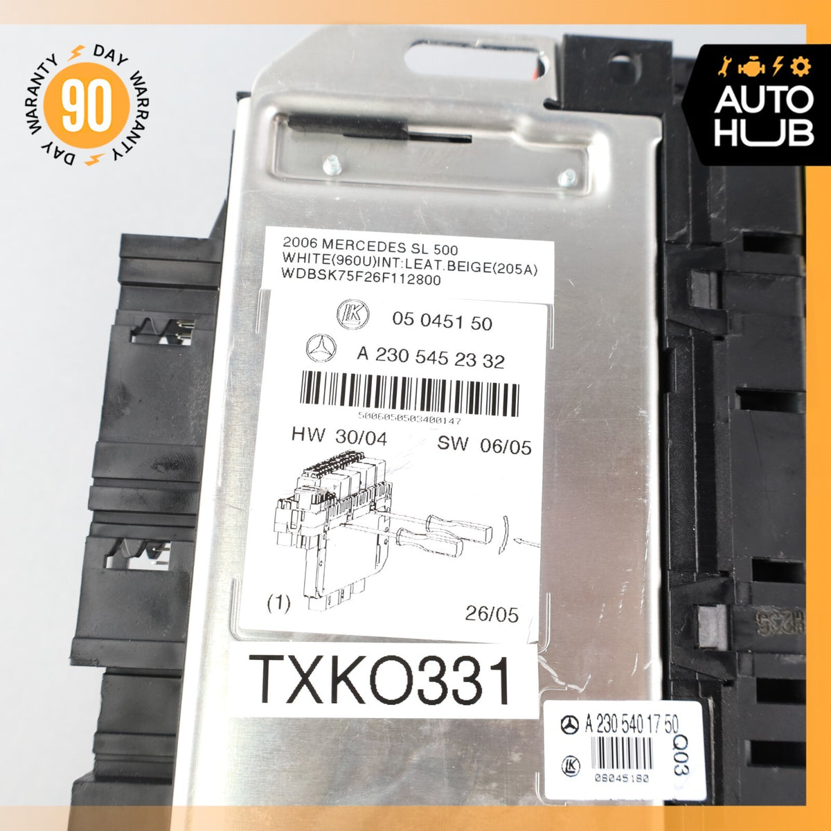 03-12 Mercedes R230 SL500 SL55 AMG Front Left SAM Fuse Box Control Module OEM - photo 9