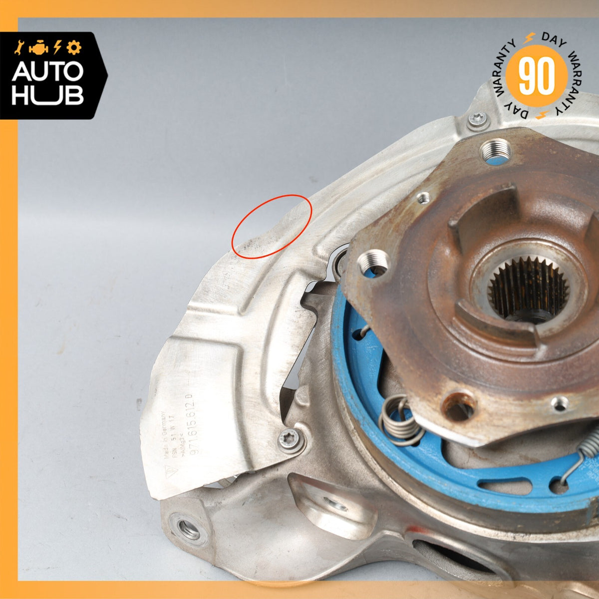 17-19 Porsche Panamera 971 4S Rear Right Side Knuckle Spindle OEM 6K MILES - photo 3