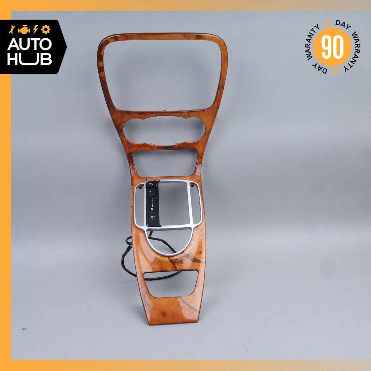 03-04 Mercedes R230 SL500 SL600 Center Console Trim Bezel Wood OEM - photo 1