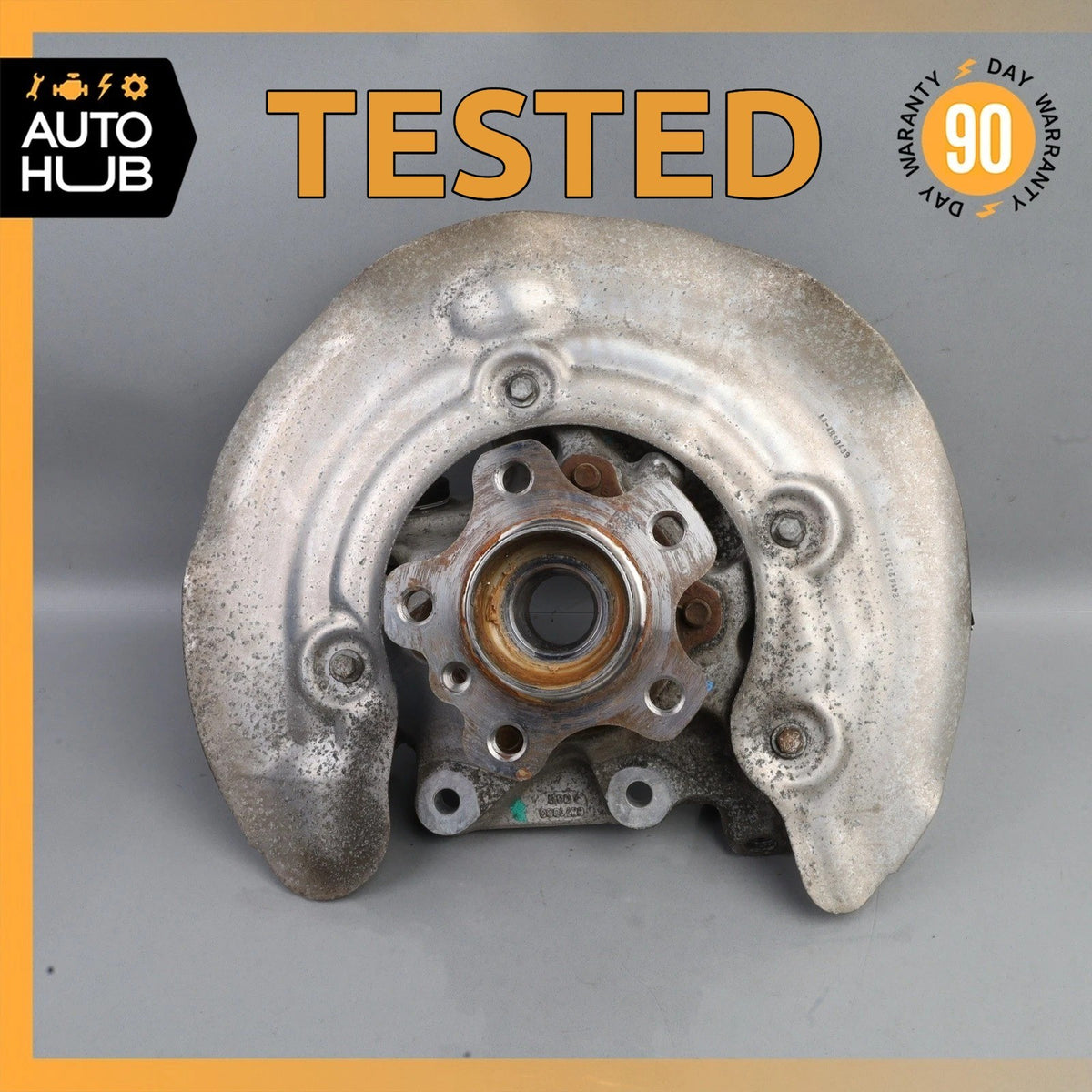 18-24 BMW G01 X3 Rear Right Passenger Spindle Knuckle Hub w/ Shield OEM - photo 1