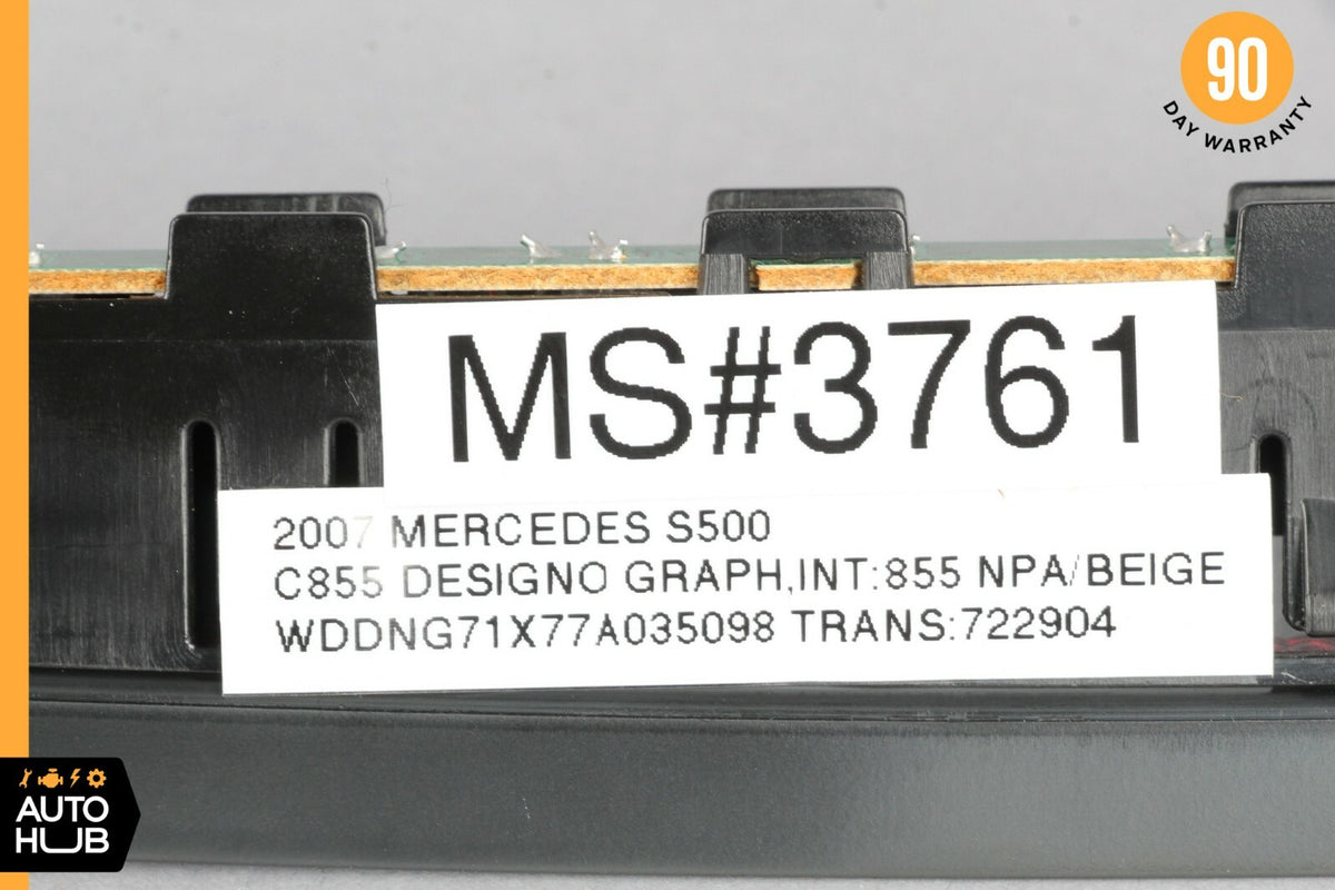 07-14 Mercedes W221 S550 CL550 S63 Rear 3RD Third Brake Stop Light Black OEM - photo 10