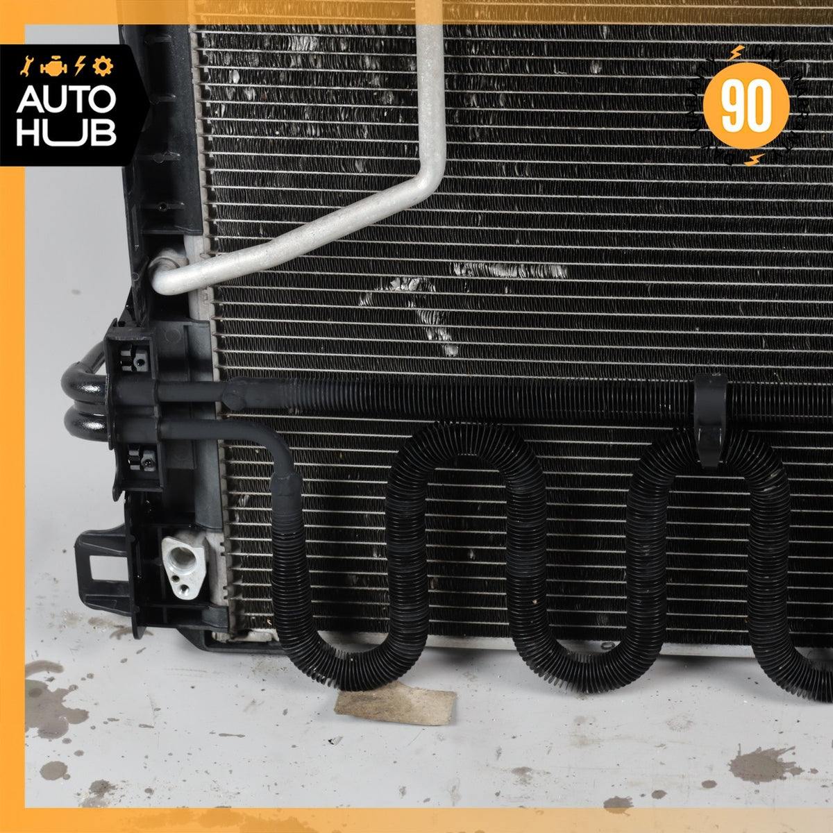 12-16 Mercedes R172 SLK350 M276 AC Air A/C Condenser Steering Oil Cooler OEM - photo 13