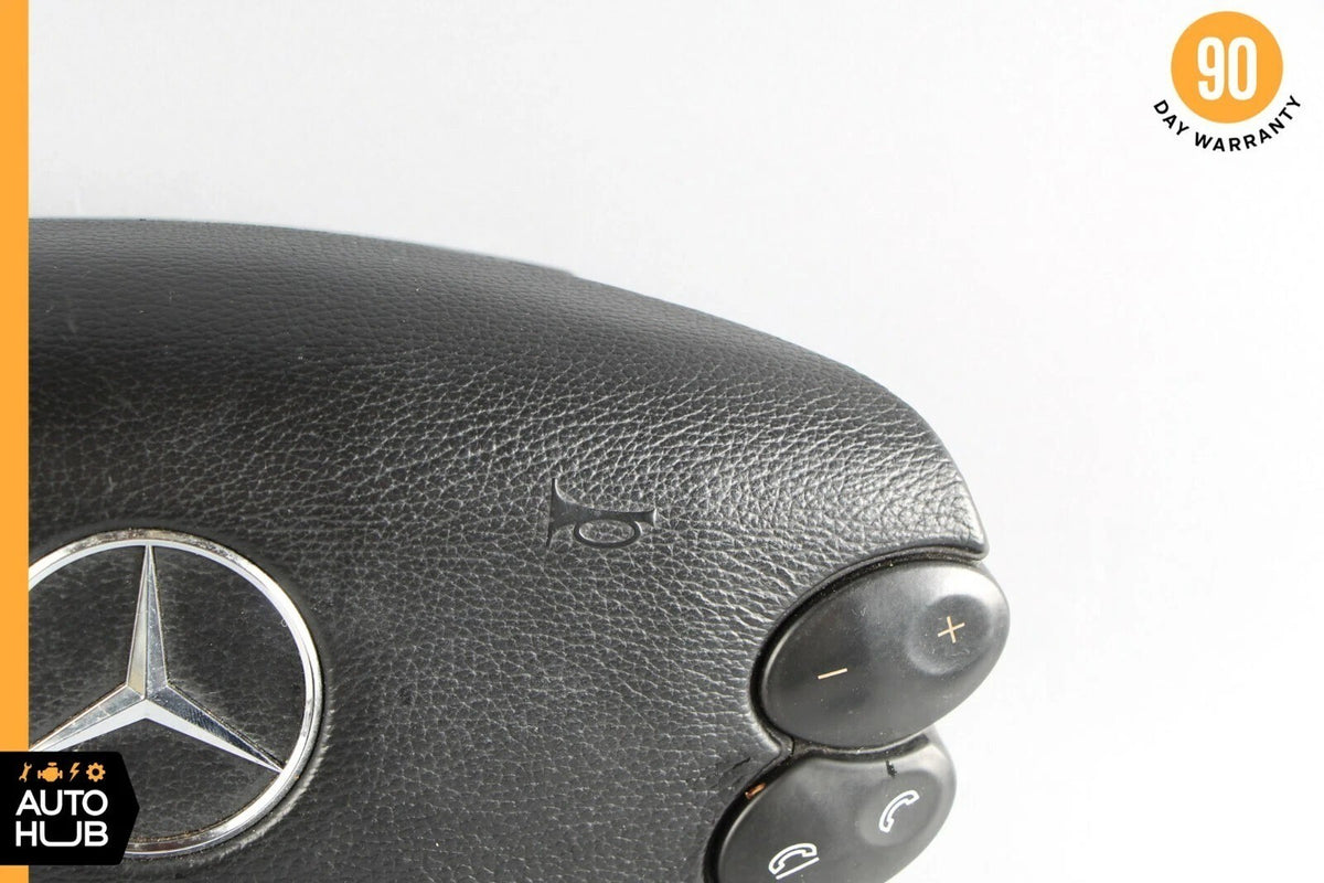 Mercedes R230 SL500 SL55 AMG CLK500 Steering Wheel Airbag Air Bag Black OEM - photo 3