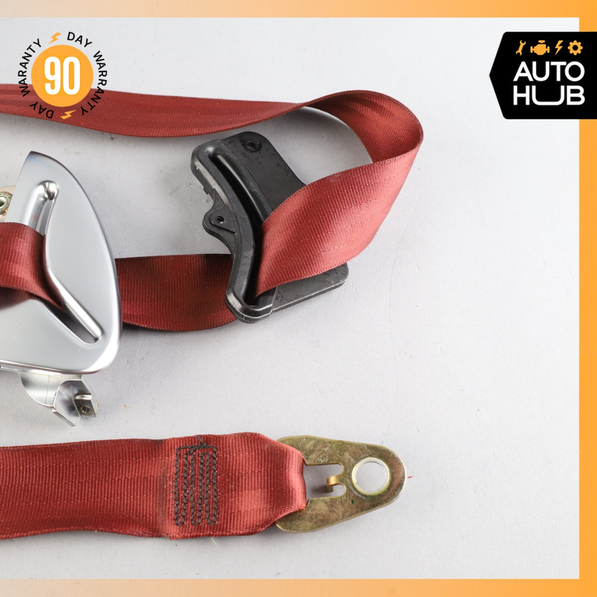 03-06 Bentley Continental GT Front Left Driver Side Seat Belt Red OEM 73k - photo 6
