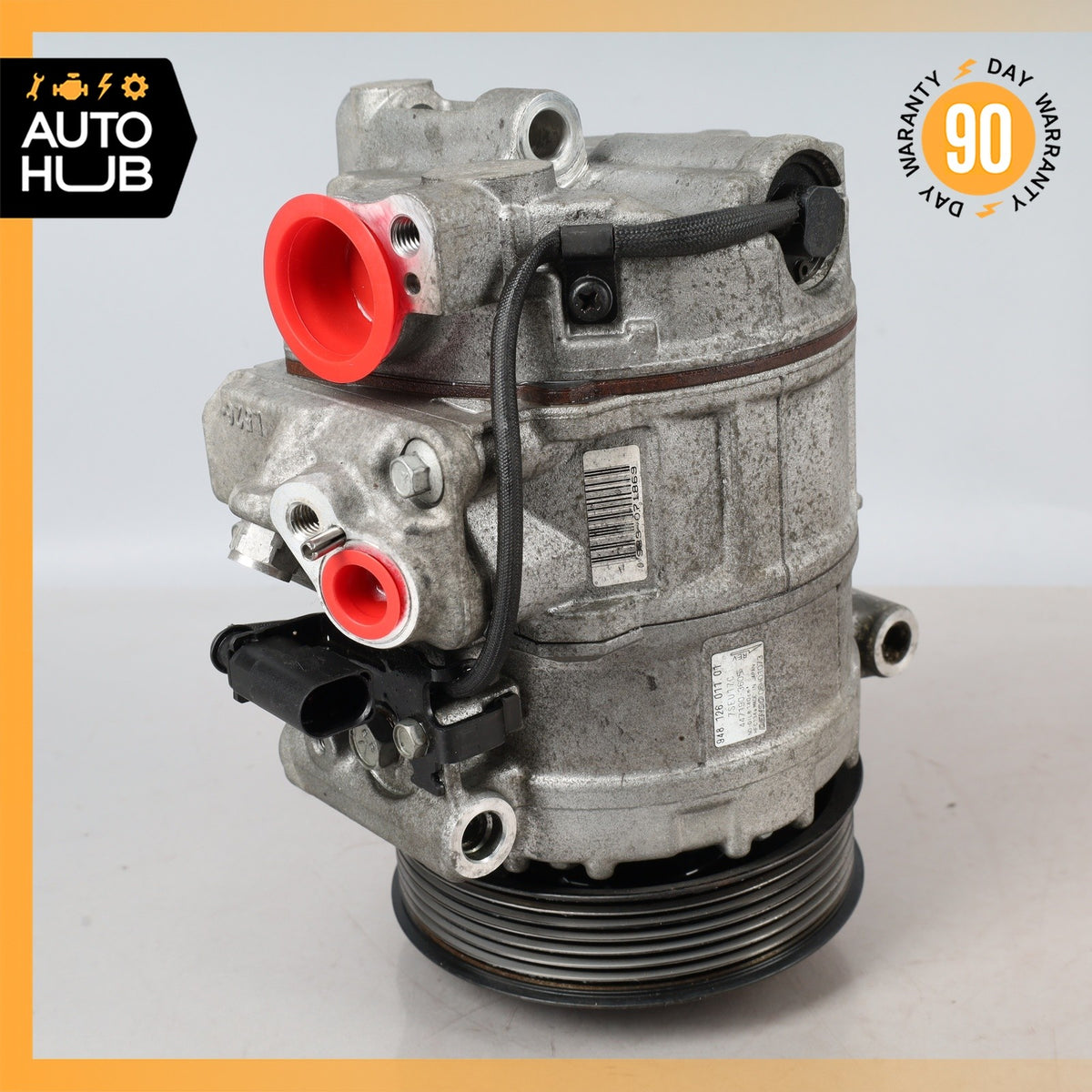 03-06 Porsche Cayenne 955 Turbo 4.5L V8 AC A/C Air Conditioning Compressor OEM - photo 10