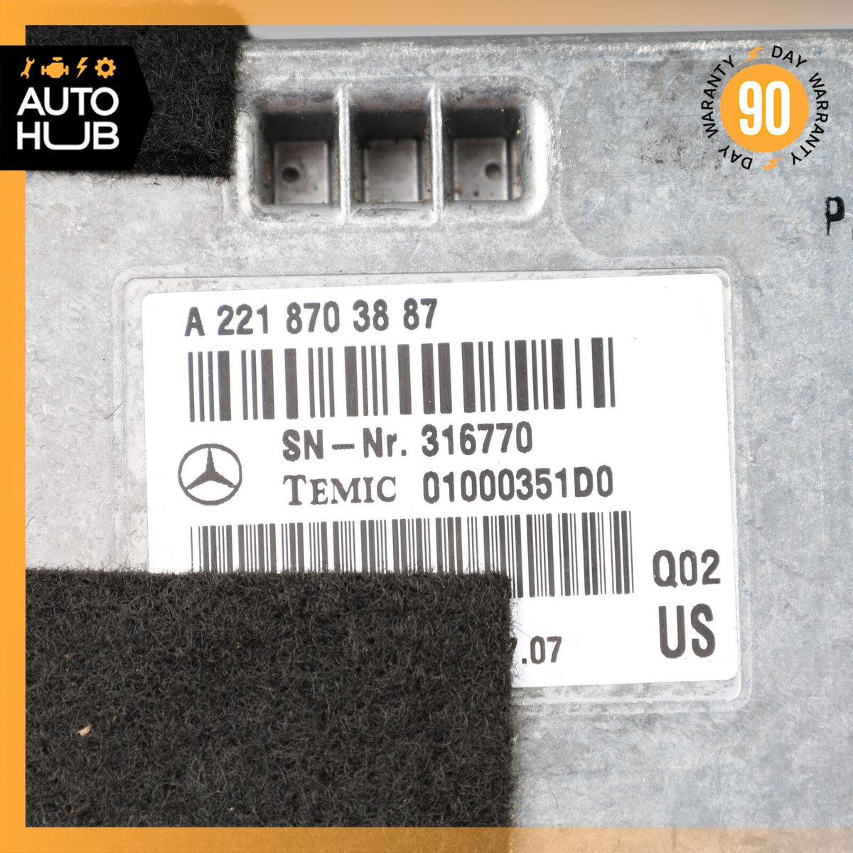 07-14 Mercedes W221 S550 CL550 Voice Language Communication Control Module OEM - photo 6