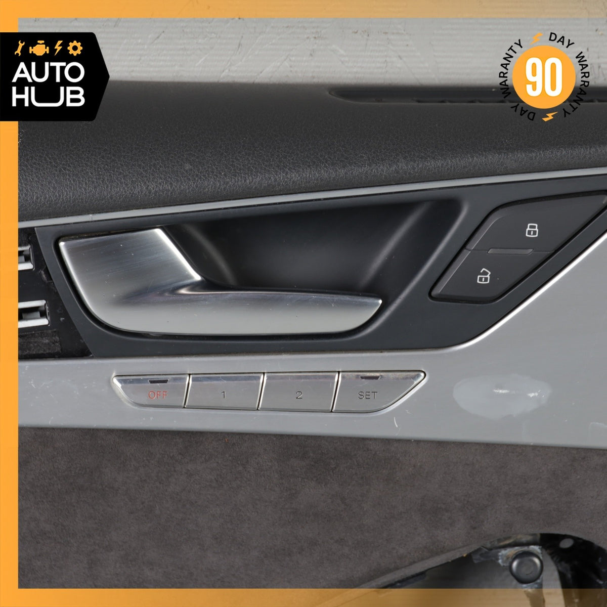 11-18 Audi D4 A8 S8 Front Left Driver Side Interior Door Panel Black Suede OEM - photo 8