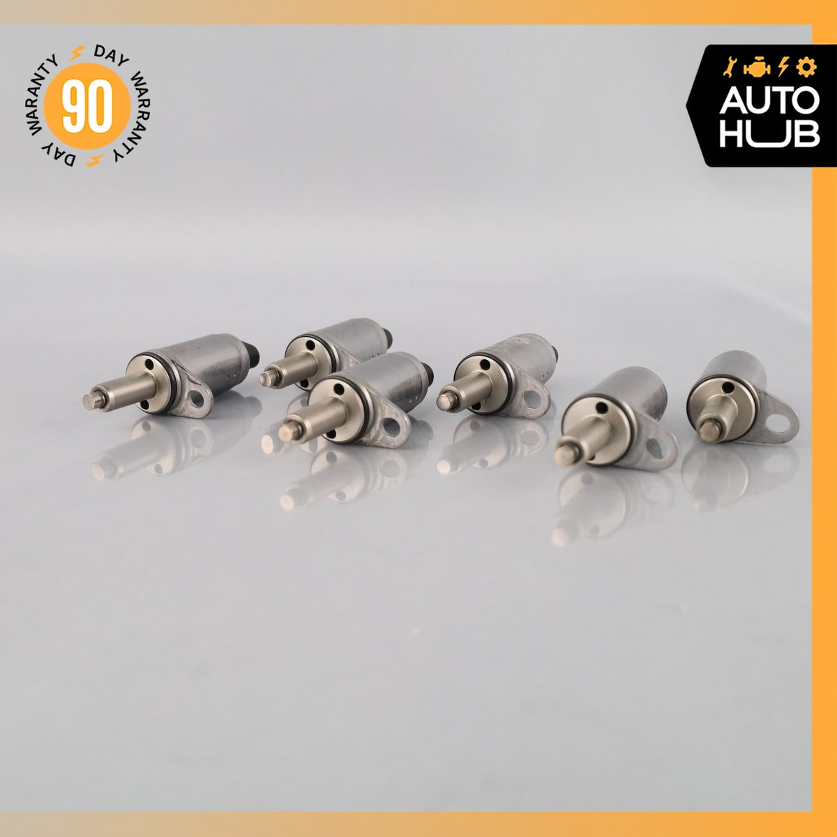 17-19 Audi 4M Q7 Engine Motor Camshaft Adjust Solenoid Set of 6 OEM 87k - photo 2