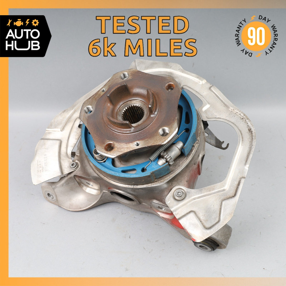 17-19 Porsche Panamera 971 4S Rear Right Side Knuckle Spindle OEM 6K MILES - photo 1