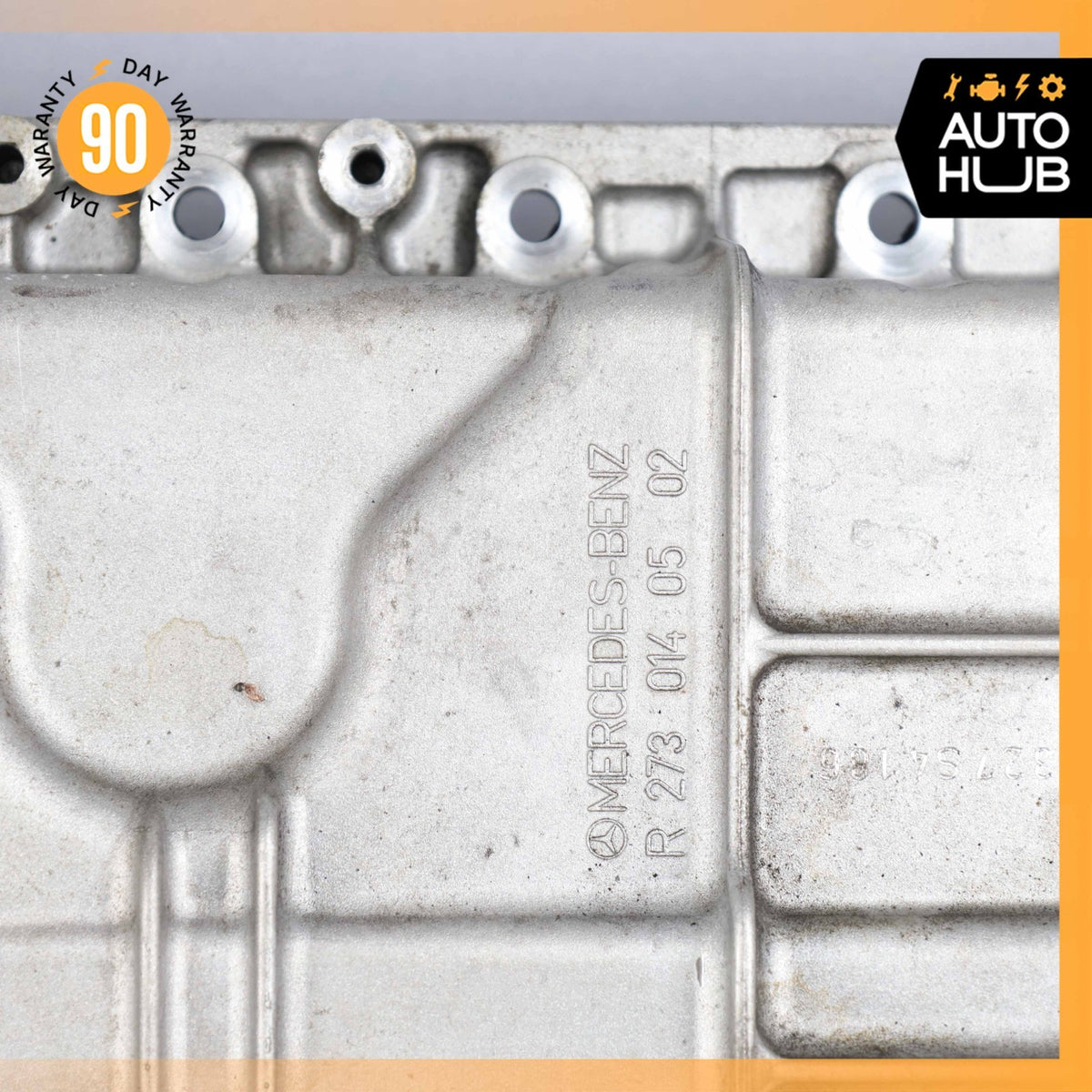 07-12 Mercedes R230 SL550 CLS550 E550 CLK550 Upper & Lower Oil Pan Section OEM - photo 5