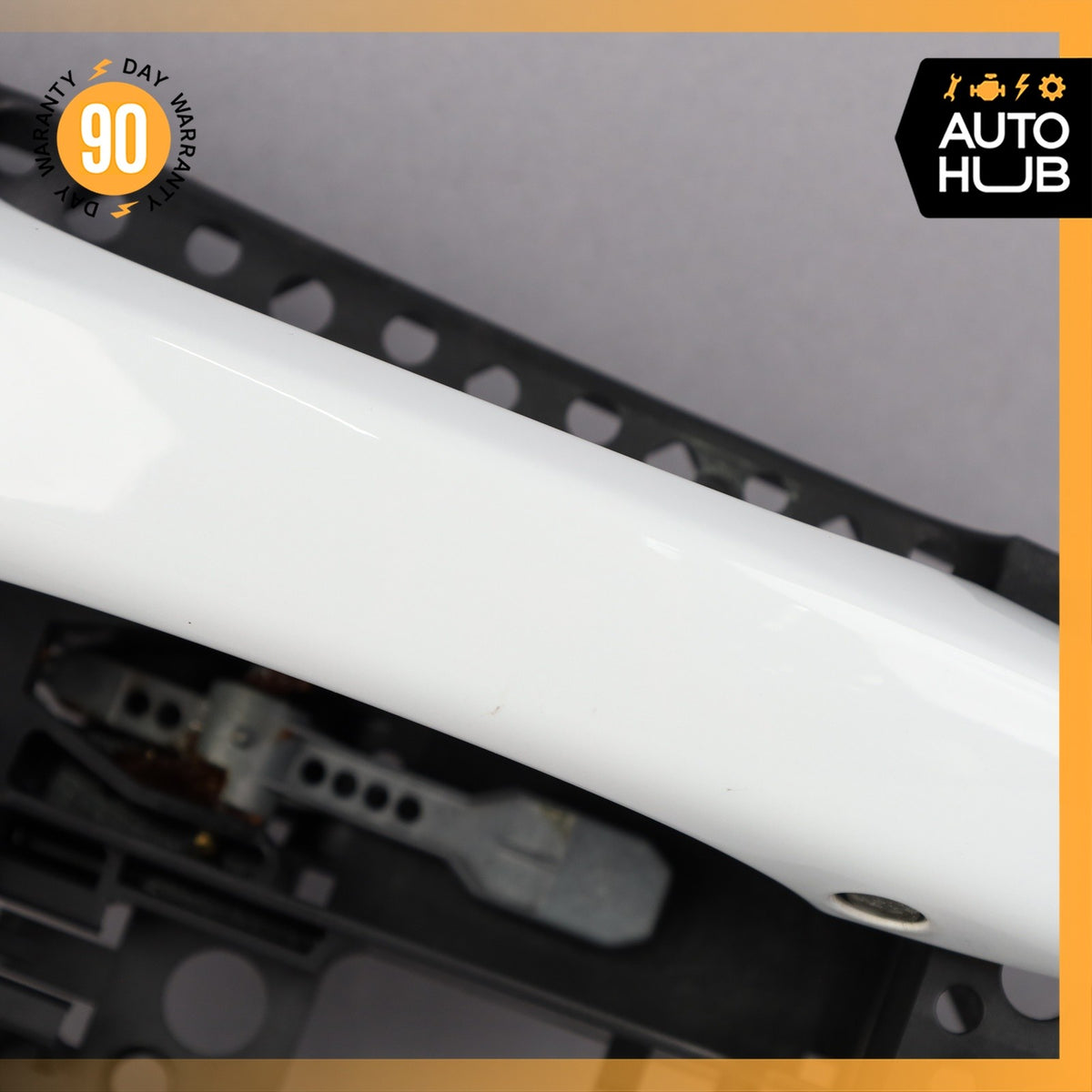 17-19 Audi 4M Q7 Right Passenger Side Exterior Door Handle White OEM 87k - photo 4