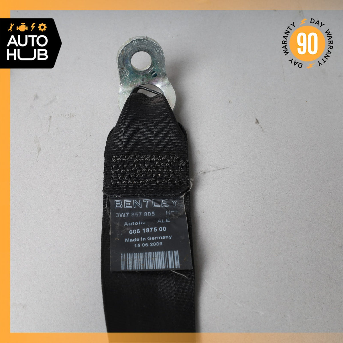07-11 Bentley Continental GTC GT Rear Right or Left Side Seat Belt OEM - photo 5