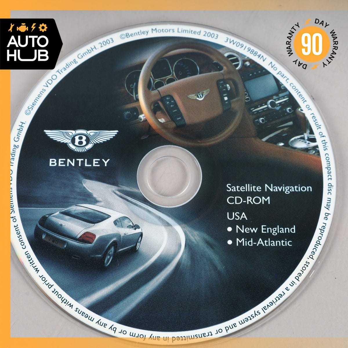 03-11 Bentley Continental GT GTC Comand GPS Map Navigation Disc Set OEM 87k - photo 4