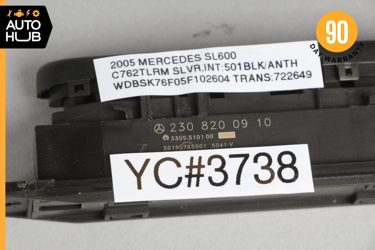 Mercedes R230 SL600 SL55 AMG Center Console ESP Switch Control Button OEM - photo 8