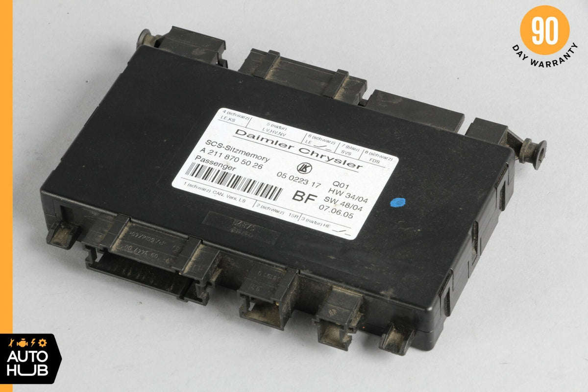 03-11 Mercedes W211 E500 CLS550 Front Right Side Under Seat Control Module OEM - photo 1