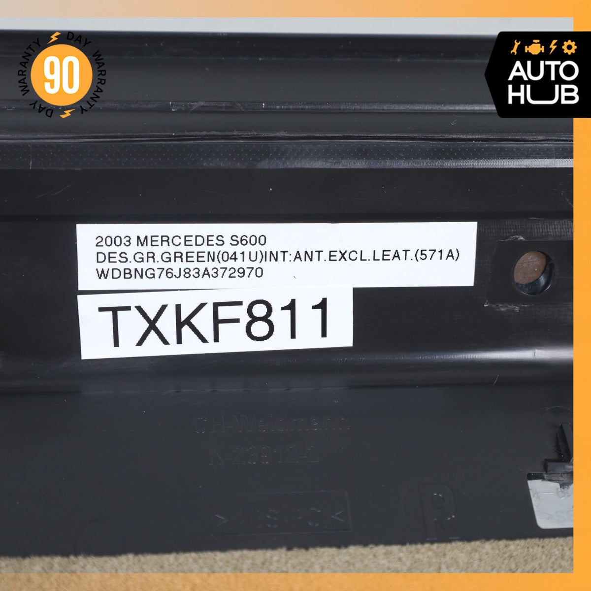 03-06 Mercedes W220 S600 S55 Front Right Side Door Step Sill Panel OEM - photo 16