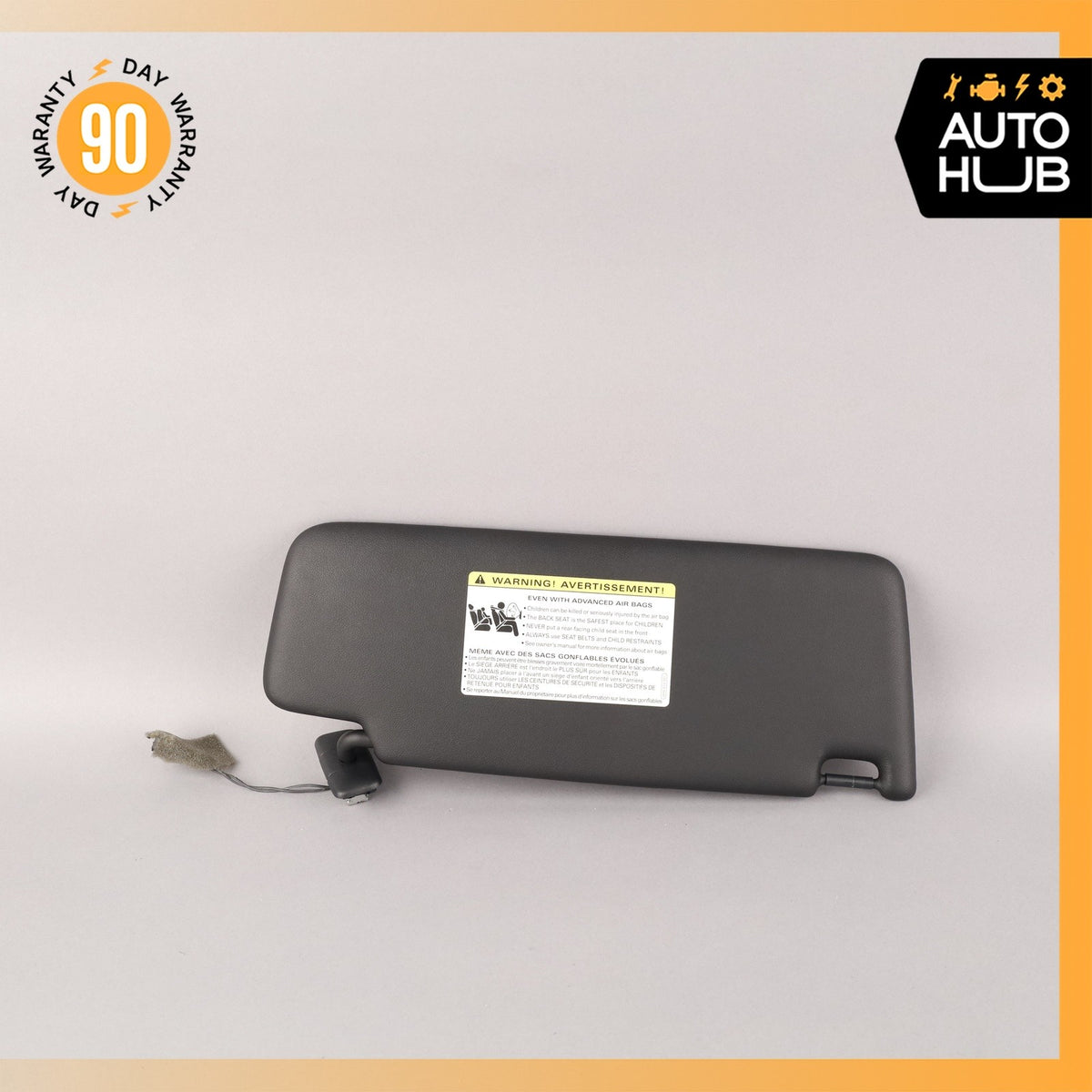 15-18 Porsche Macan 95B S Left Side Sun Visor Sunvisor Black 95B857551AS OEM 74k - photo 2