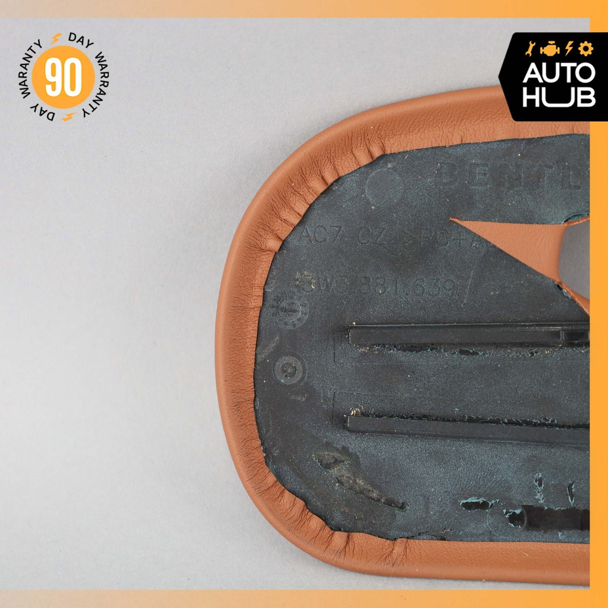 Bentley Continental GT Front Left Driver Side Seat Cover Trim Brown OEM - photo 5