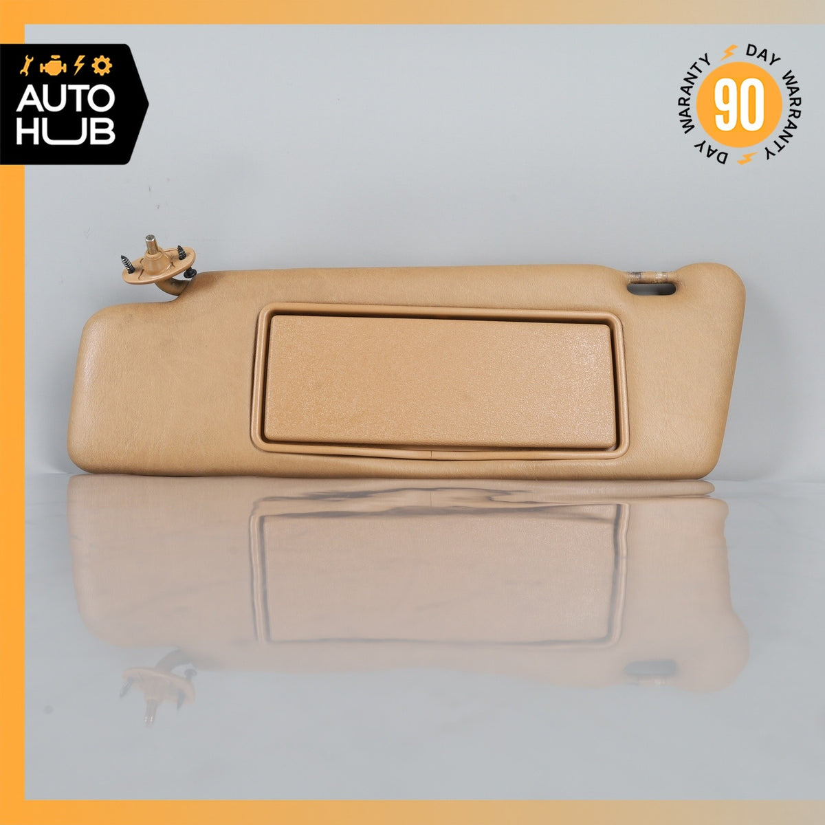 90-95 Mercedes W124 300E E320 Left Driver Side Sun Visor Sunvisor Brown OEM - photo 1