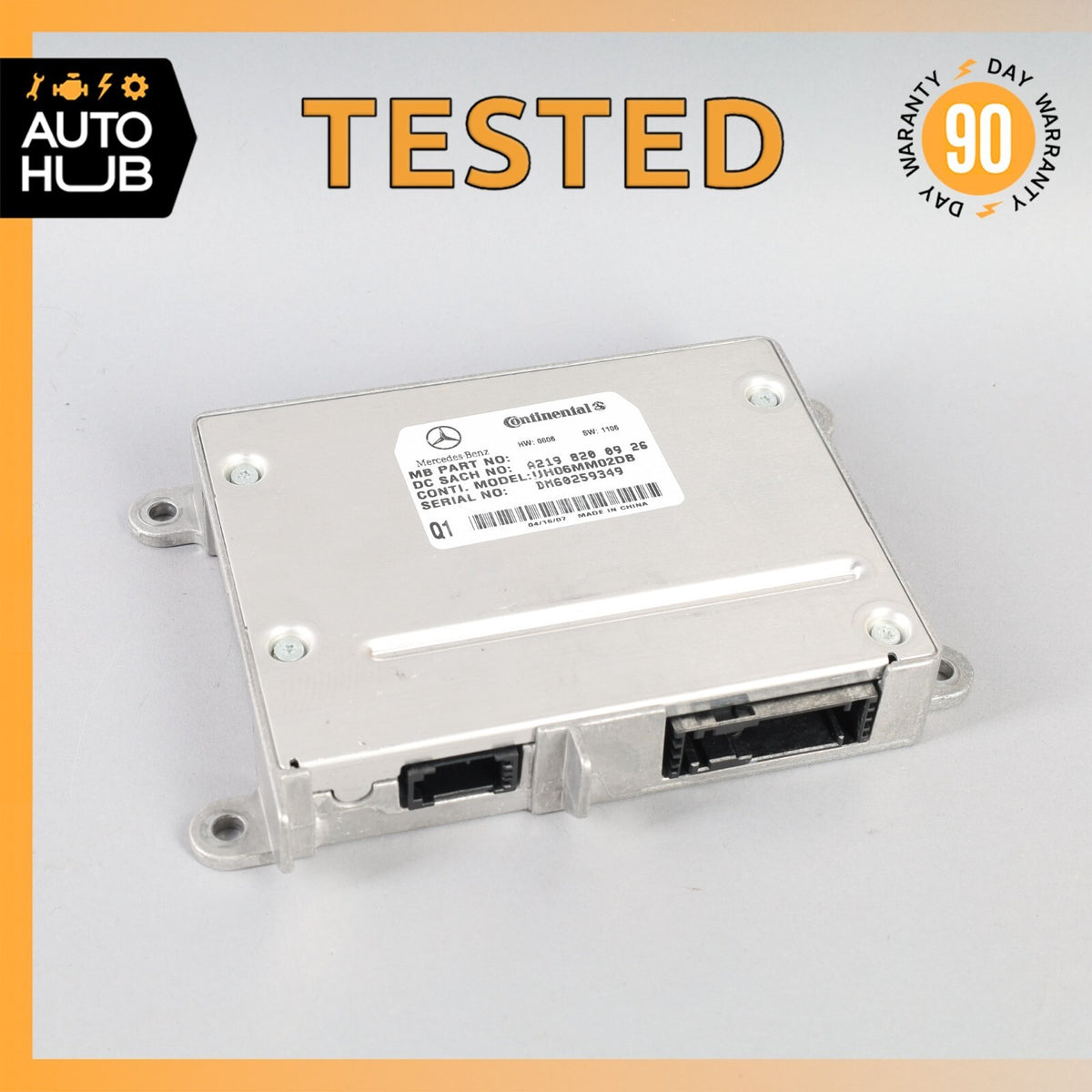 06-12 Mercedes R230 SL550 ML63 E350 Communication Control Module 2198200926 OEM - photo 1
