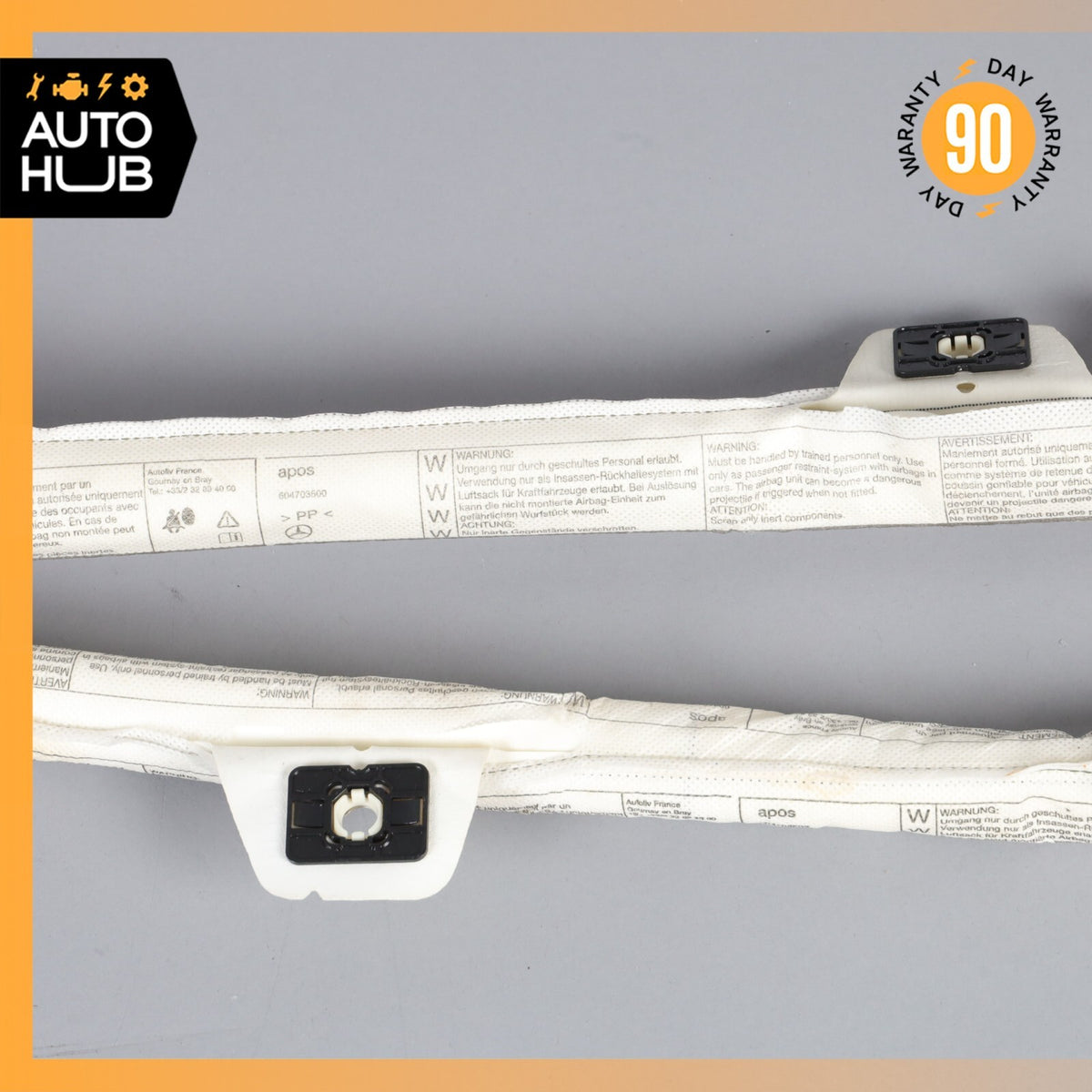 08-14 Mercedes W204 C300 C350 Roof Curtain Air Bag Right Passenger Side OEM - photo 9
